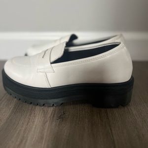 Platform lug sole loafers